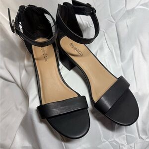 Style & Co. Black Ankle Strap Heels